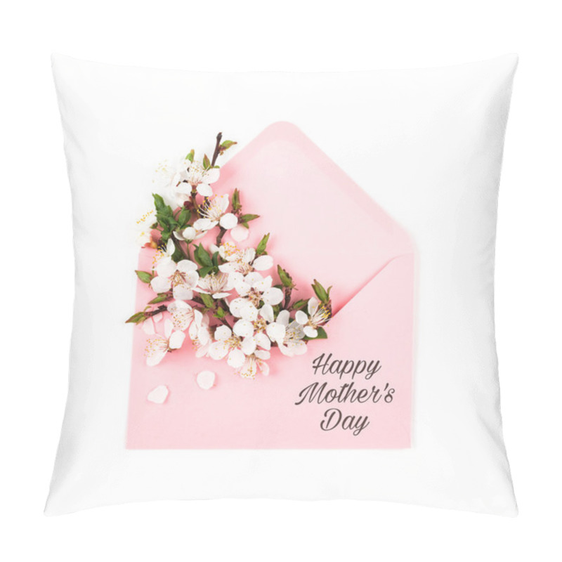 Personality  Pink Envelope With Spring Bloom Twigs Pillow Covers