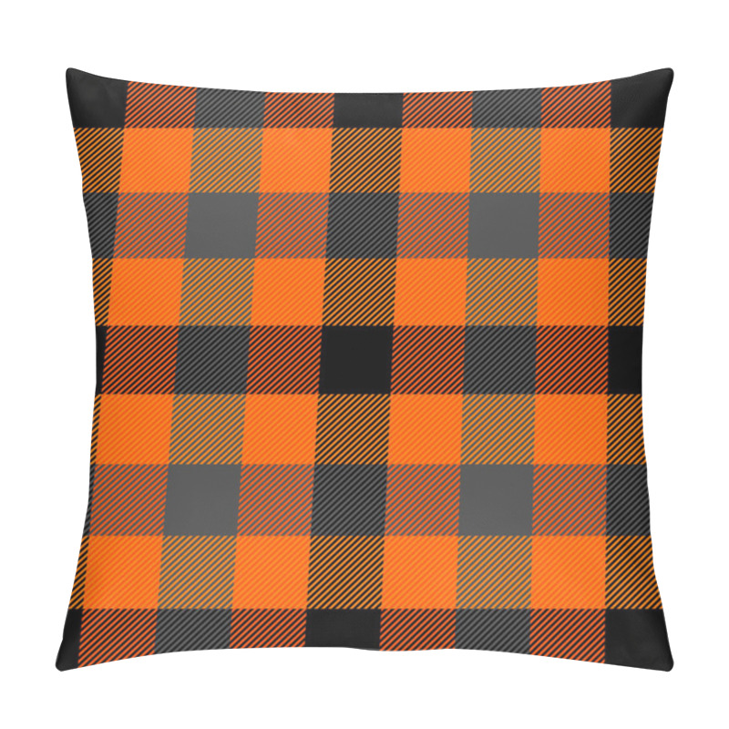 Personality  Halloween Tartan Plaid. Scottish Cage Background Pillow Covers