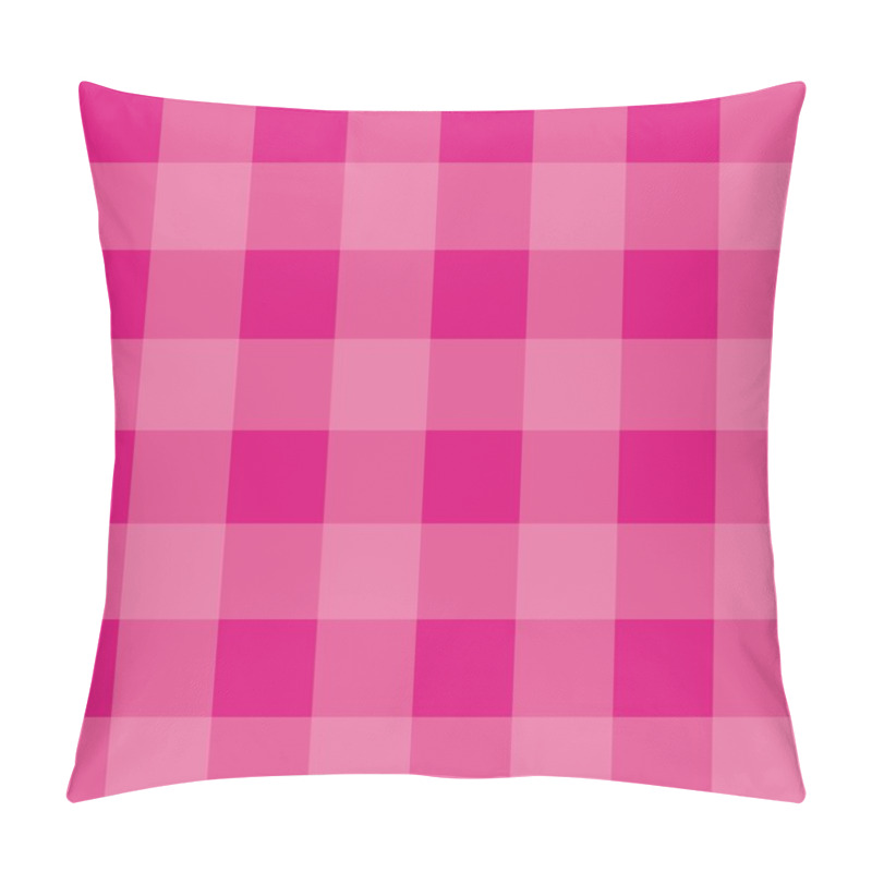 Personality  Seamless Pink Background - Vector Checkered Pattern Or Texture Pillow Covers