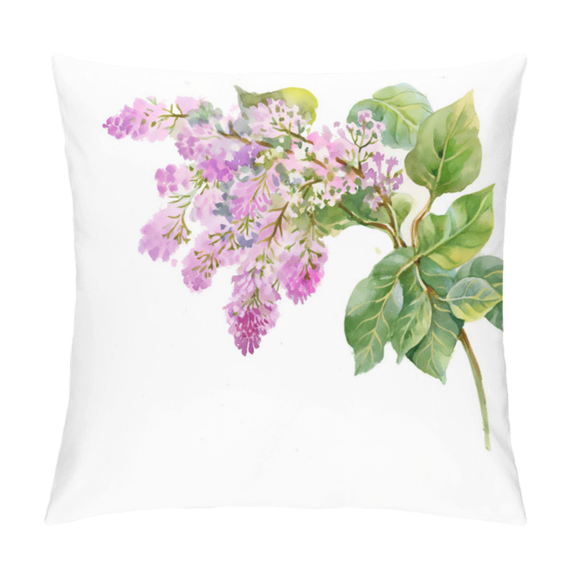 Personality  Purple Lilac Branch Pillow Covers