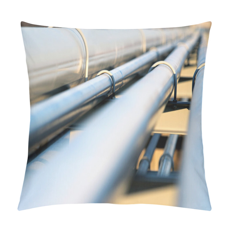 Personality  Steel Pipe In Oil Refinery Pillow Covers