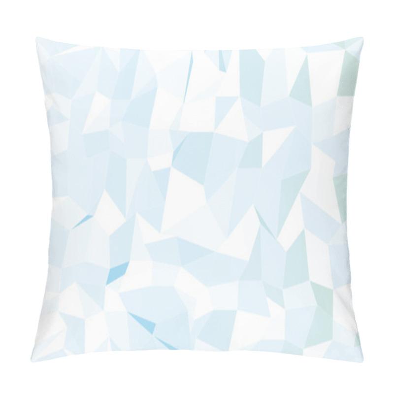 Personality  Abstract Blue Low Poly Pattern Background Pillow Covers