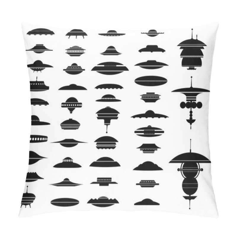 Personality  UFO Ships Pillow Covers