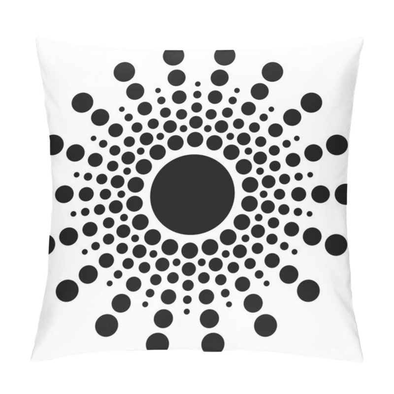 Personality  Abstract Concentric Circle Element. Pillow Covers