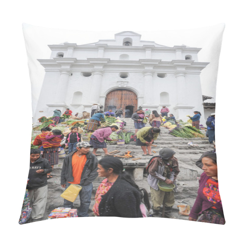 Personality  Indians In Front Of Church Pillow Covers