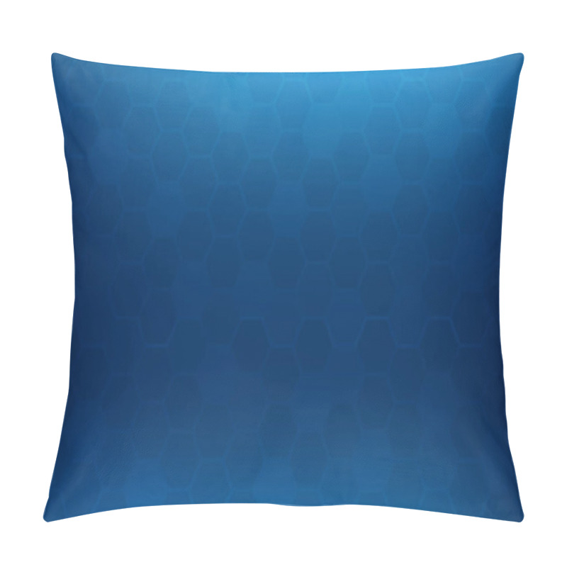 Personality  Blue Honeycomb Abstract Background. Wallpaper And Texture Concept. Minimal Theme Pillow Covers