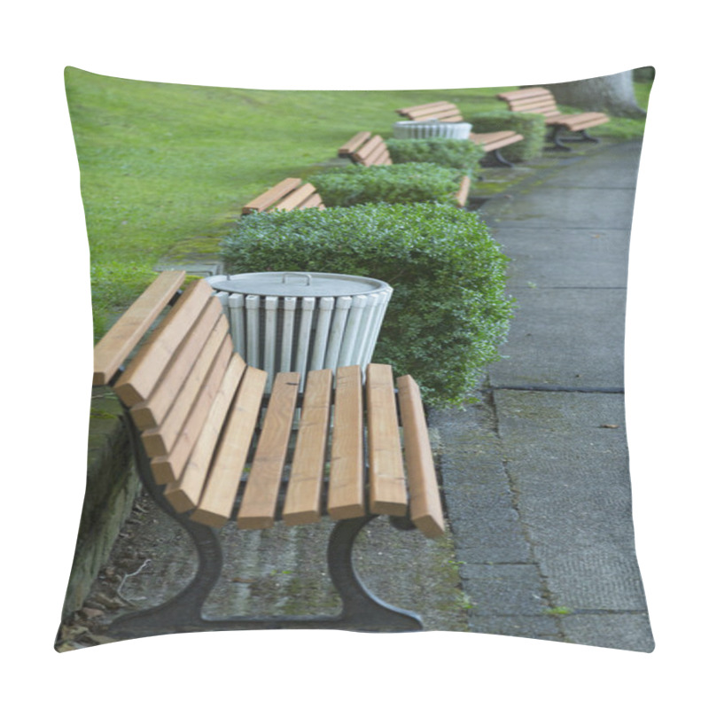 Personality  Park Benches In The Bow Pillow Covers