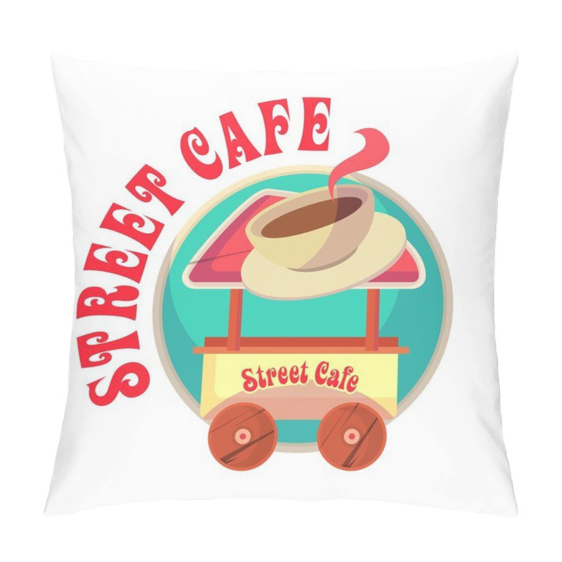 Personality  Mobile Trolley Coffee Pillow Covers