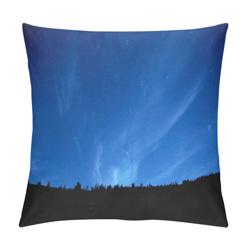 Personality  Blue Dark Night Sky With Stars. Pillow Covers