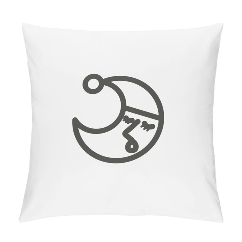 Personality  Sleeping Moon Icon Pillow Covers