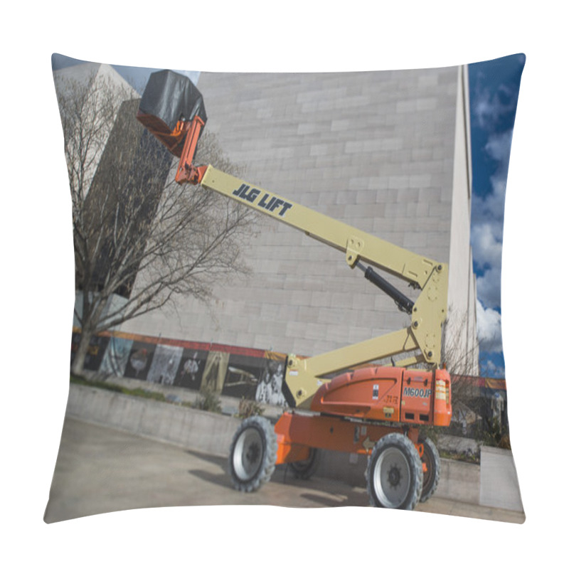 Personality  Engine Powered Boom Lifts Tilt-shift Pillow Covers