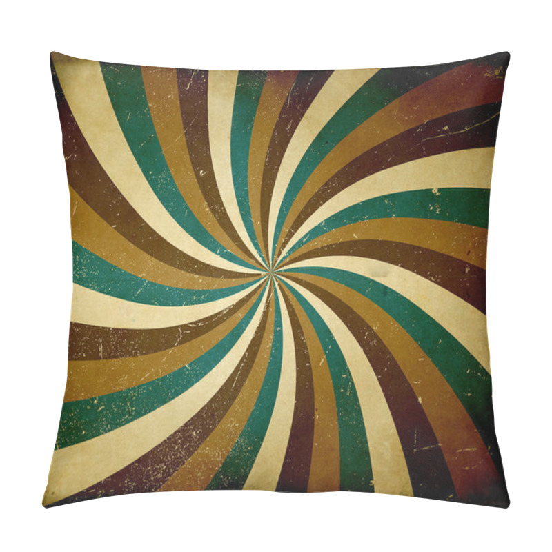 Personality  Retro Grunge Sunburst Pillow Covers