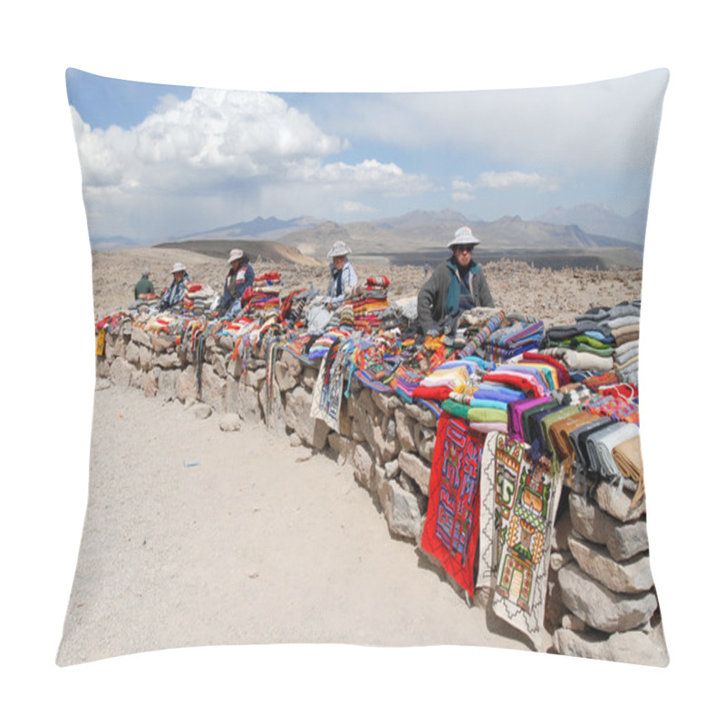 Personality  Vendors Selling Local Crafts, Peru Pillow Covers