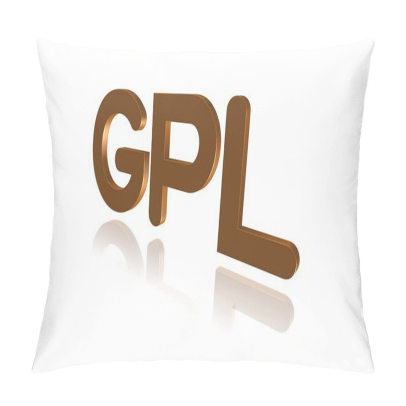 Personality  Programming Term - GPL  - General Public License - 3D Image Pillow Covers