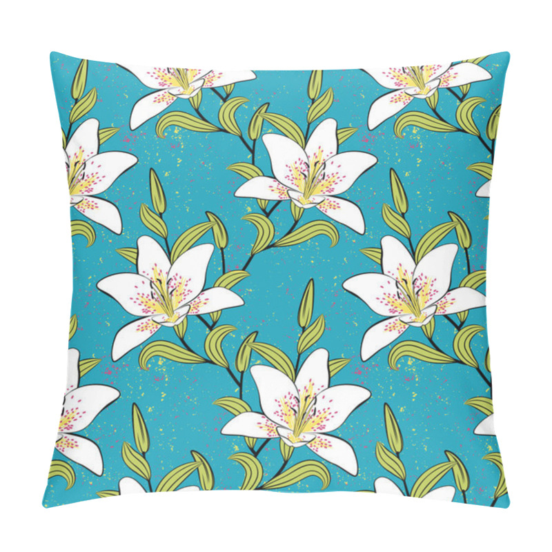 Personality  White Lilies, Romantic, Summer Pattern Pillow Covers