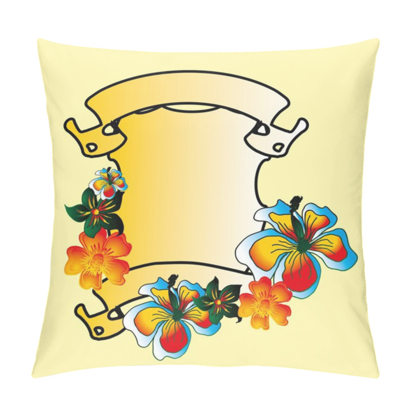 Personality  Flower And Peace Vector Art Pillow Covers