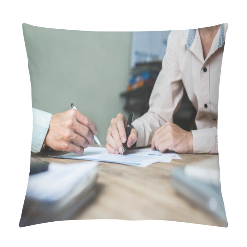 Personality  Serious Consultations Between Attorneys And Employers. Pillow Covers