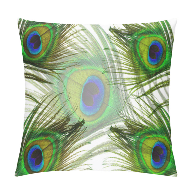 Personality  Detail Of Peacock Feather Eye Pillow Covers