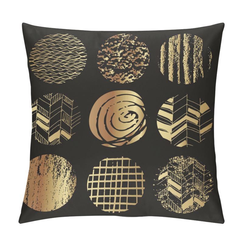 Personality  Set Of Golden Texture6 Pillow Covers