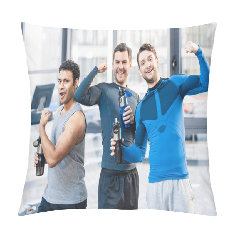 Personality  Happy Friends At Sport Club Pillow Covers