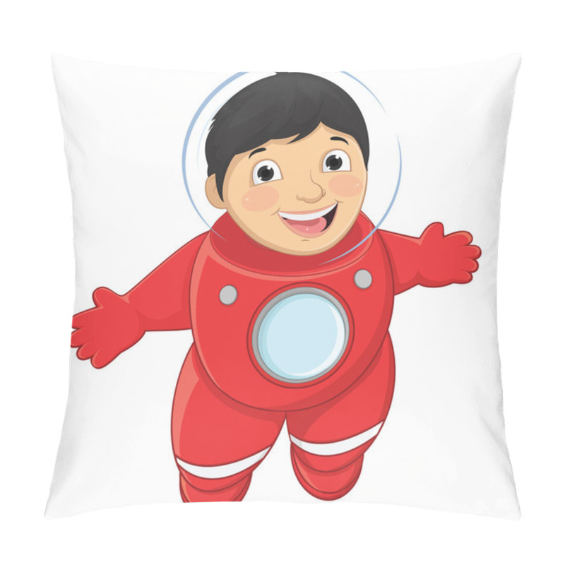 Personality  Boy Astronaut Vector Illustration Pillow Covers