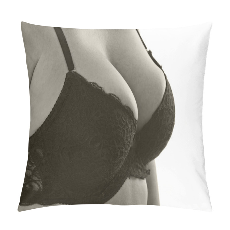 Personality  Women's Breasts In A Bra Pillow Covers