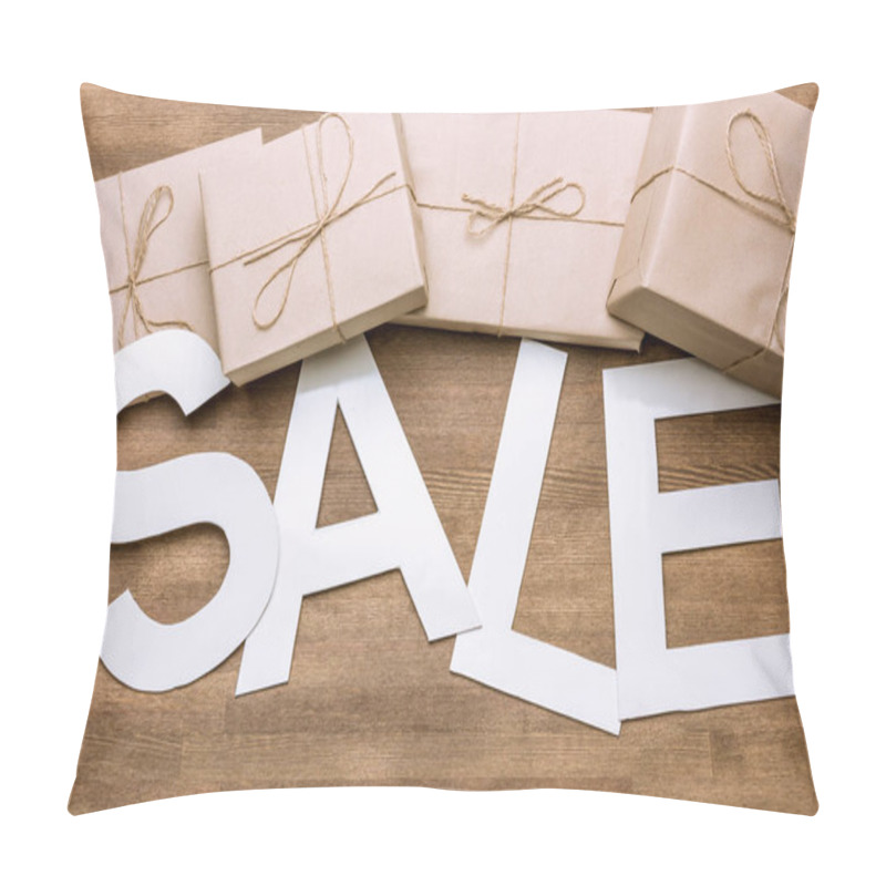 Personality  Sale Sign With Gift Boxes  Pillow Covers