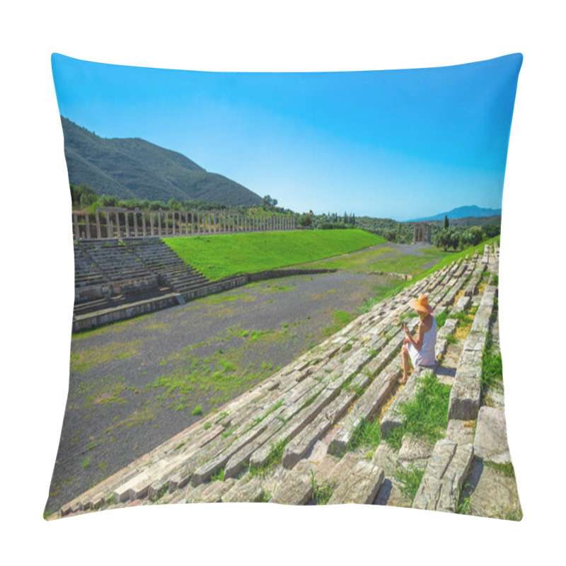 Personality  Tourist In Ancient Messene Pillow Covers