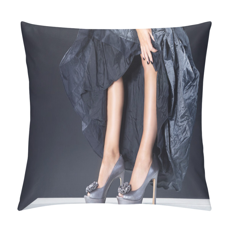 Personality  Feet Girl Under A Long Skirt Pillow Covers