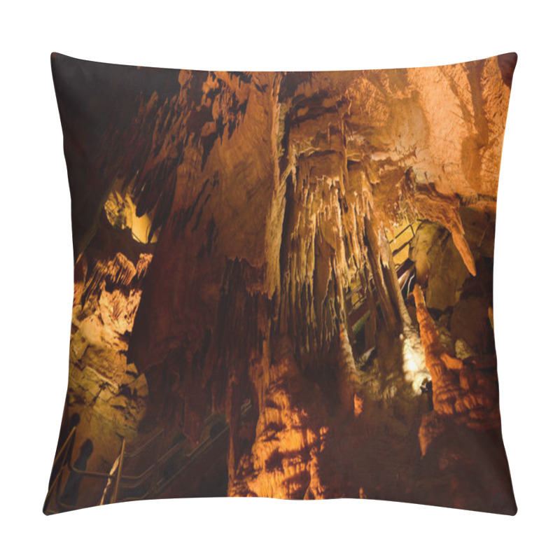 Personality  Frozen Niagara In Mammoth Cave National Park, Kentucky, USA. This National Park Is Also UNESCO World Heritage Site Since 1981. Pillow Covers