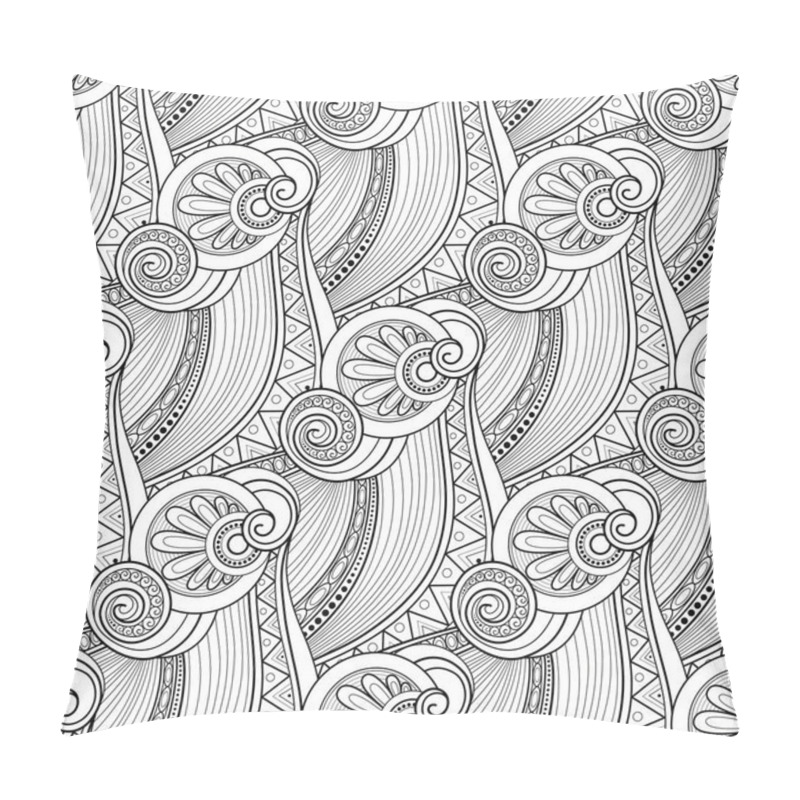 Personality  Wave Seamless Pattern Pillow Covers