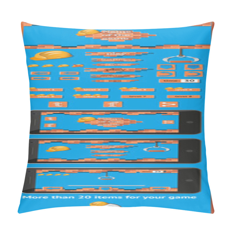 Personality  Graphical User Interface For Games 5 Pillow Covers