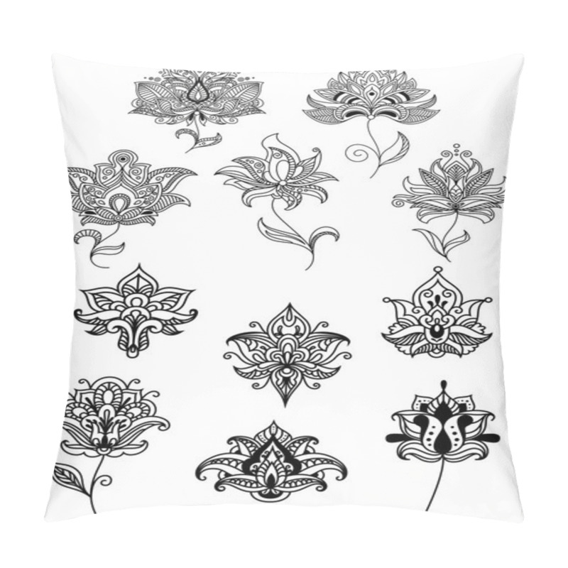 Personality  Persian And Indian Paisley Flowers Set Pillow Covers