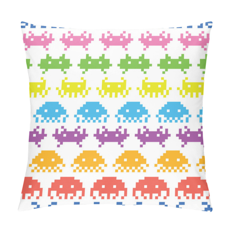 Personality  Old School Game Vector Pattern Pillow Covers