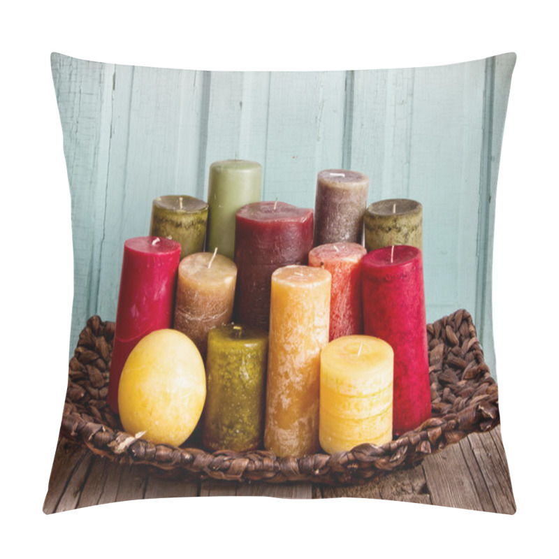 Personality  A Collection Of Decorative Candles Pillow Covers