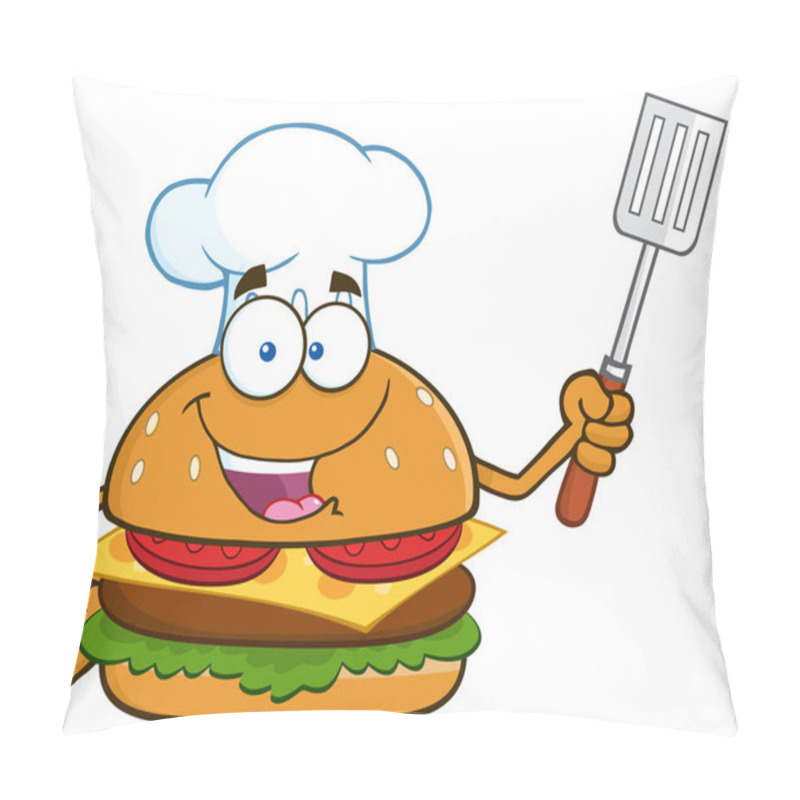 Personality  Burger Cartoon Character  Pillow Covers