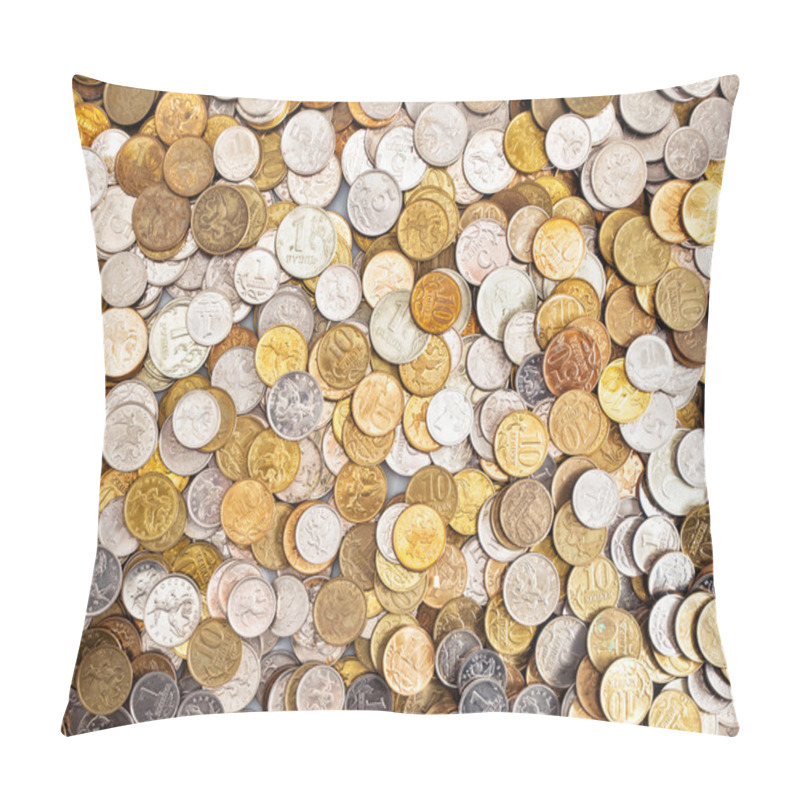 Personality  Coins Background Pillow Covers