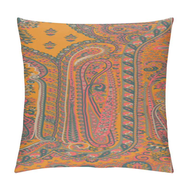 Personality  Beautiful Ethnic Border And Flowers And Textile Digital Motifs. Paisley Motifs Paisley Design Art Illustration Traditional Design Motifs .paisley Motifs Paisley Border Design. Pillow Covers