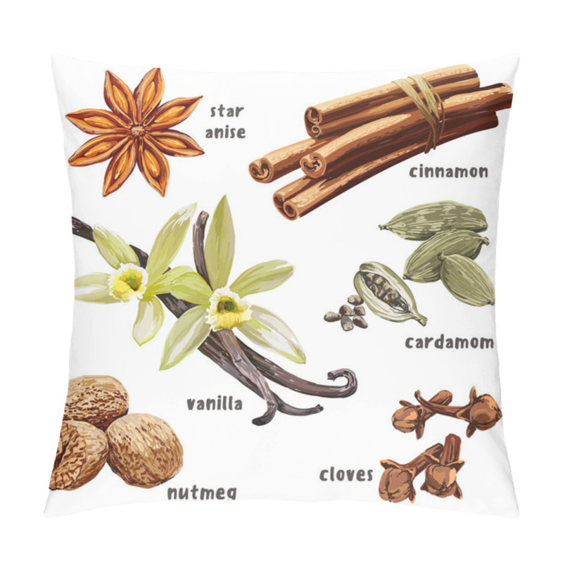 Personality  Set Of Dessert Spices  Pillow Covers