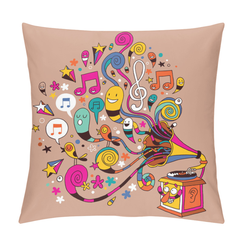 Personality  Fun Gramophone Pillow Covers