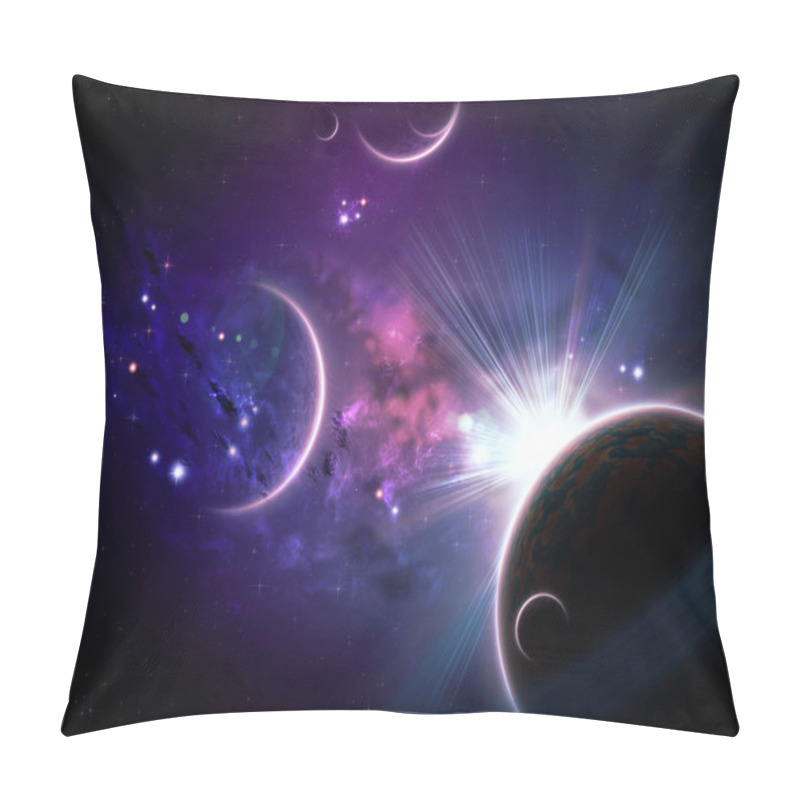 Personality  Planets And Nebulas Pillow Covers