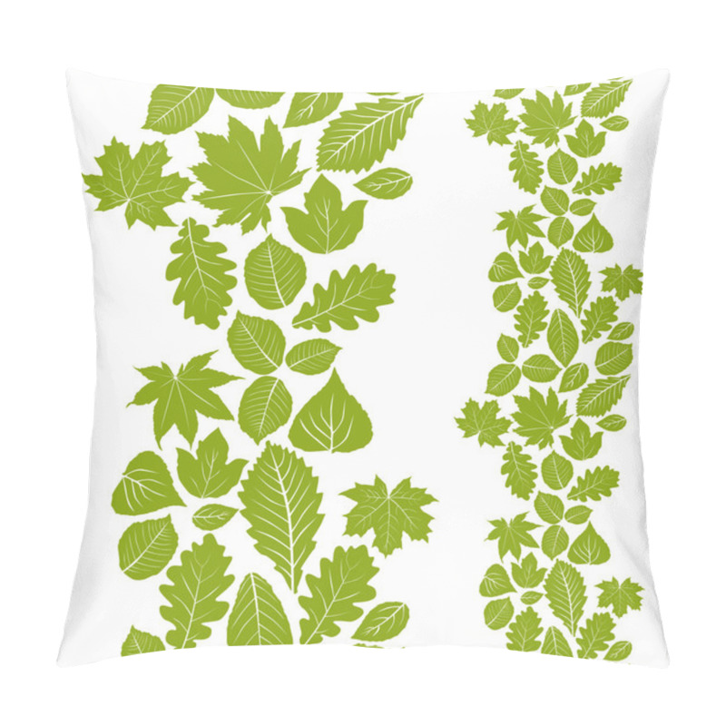 Personality  Leaves Seamless Wallpaper Background Pillow Covers