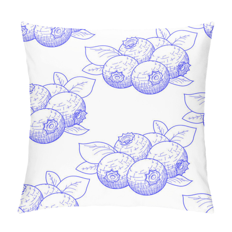 Personality  Nice Template With A Picture Of A Blueberry Pillow Covers