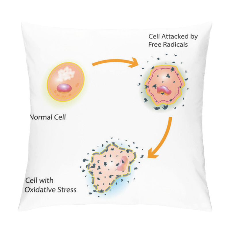 Personality  Cell Oxidative Stress Pillow Covers