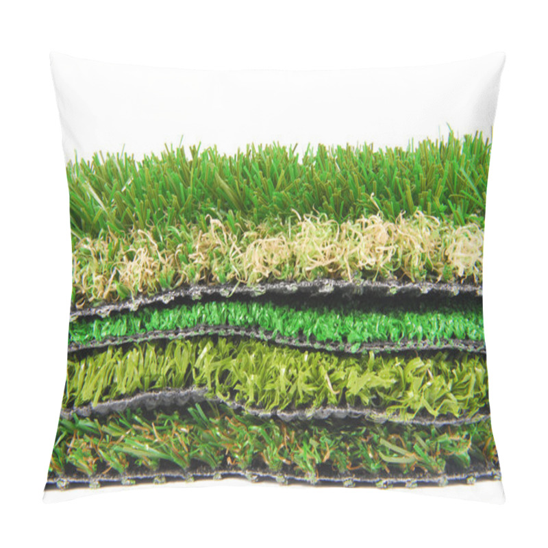 Personality  Artificial Grass Astroturf Selection Isolated On White Pillow Covers