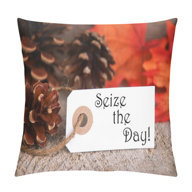 Personality  Autumn Label With Seize The Day Pillow Covers