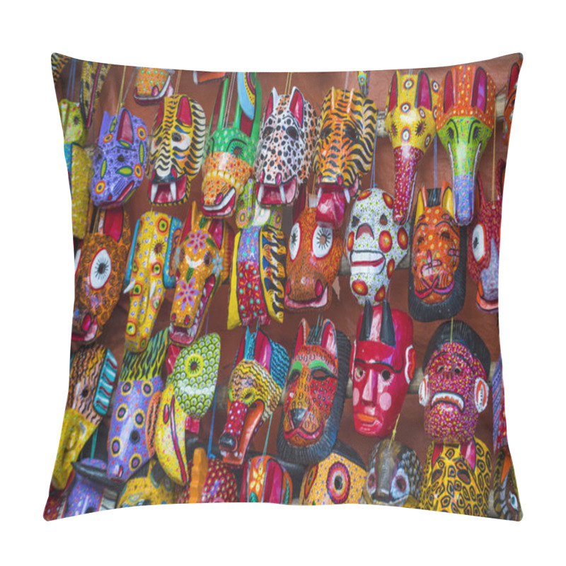 Personality  Mayan Wooden Masks Pillow Covers