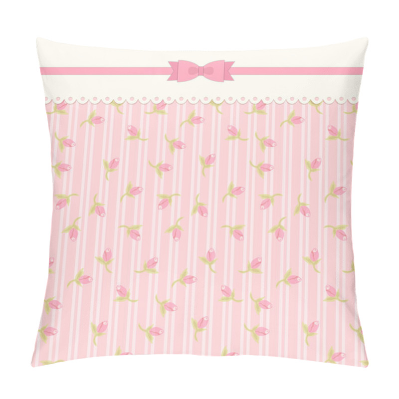 Personality  Shabby Chic Background With Roses Pillow Covers