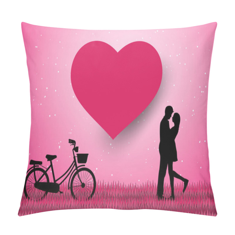 Personality  Valentine's Day Background Pillow Covers