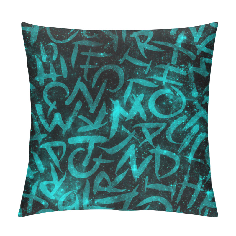 Personality  Letters Seamless Pattern. Fashion Hand Drawn  Pillow Covers